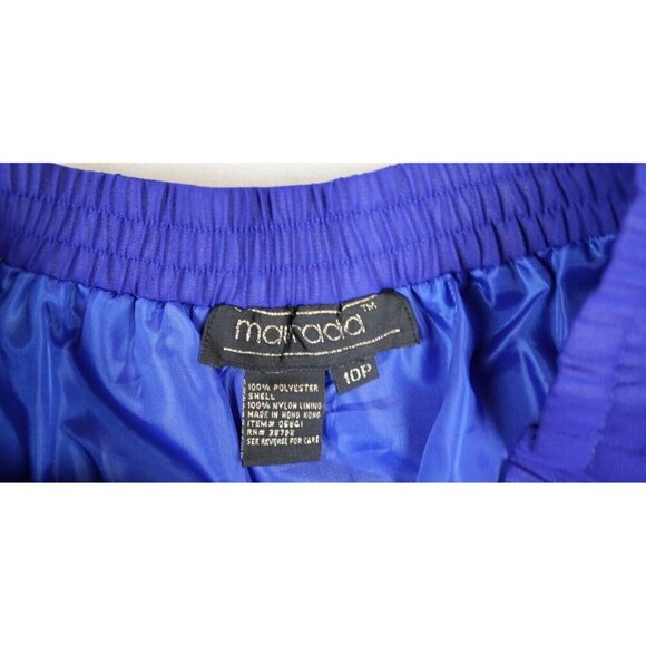 MAURADA - VINTAGE WOMEN'S BLUE A-LINE MIDI SKIRT - SIZE 10P - Picture 6 of 8